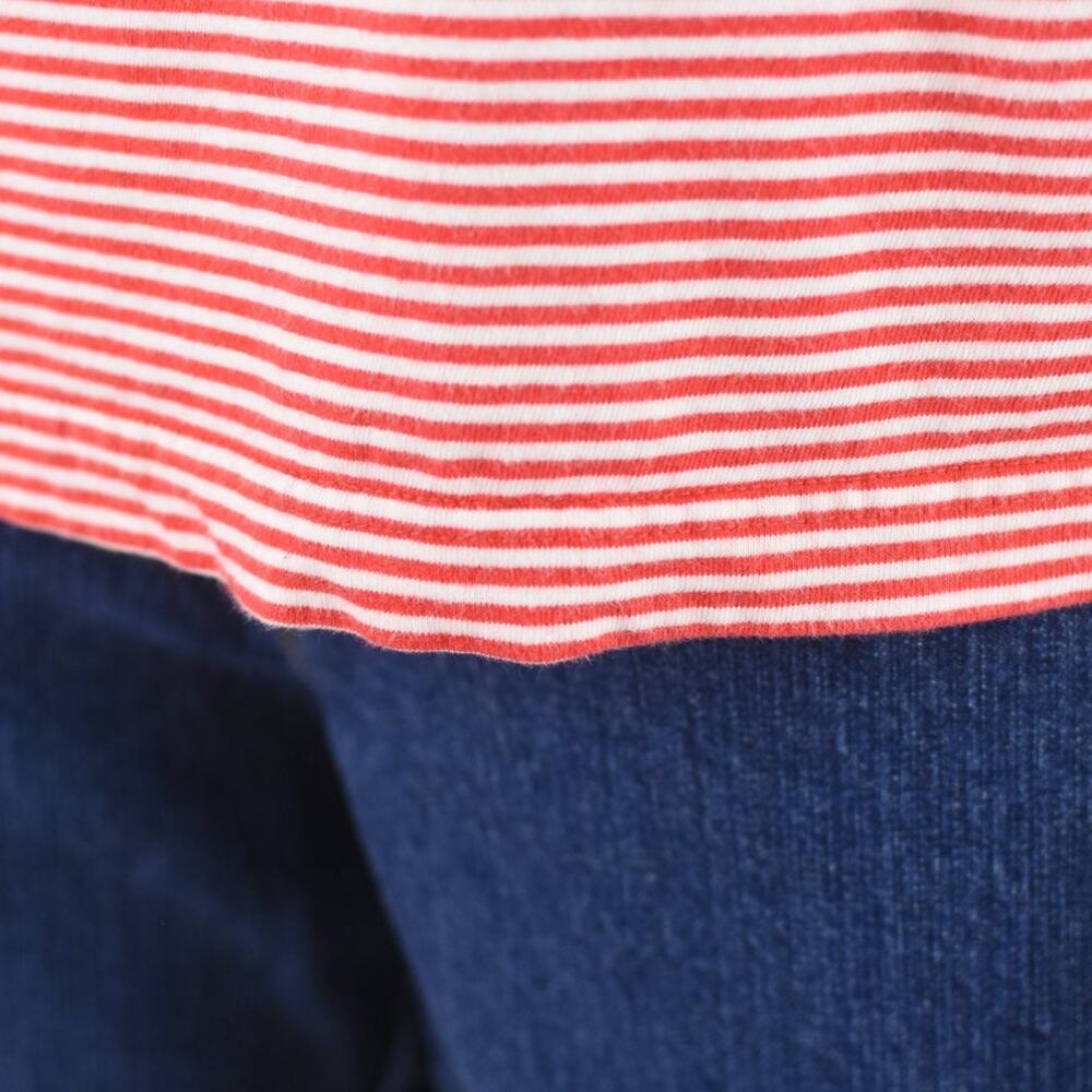 Vintage Basic Editions Red & White Striped Tank T… - image 7